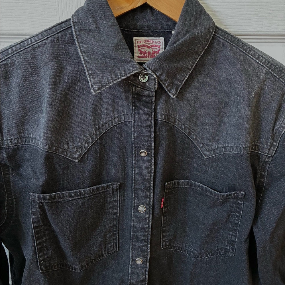 Levi's Black Button-Down Western Shirt - Picture 3 of 5